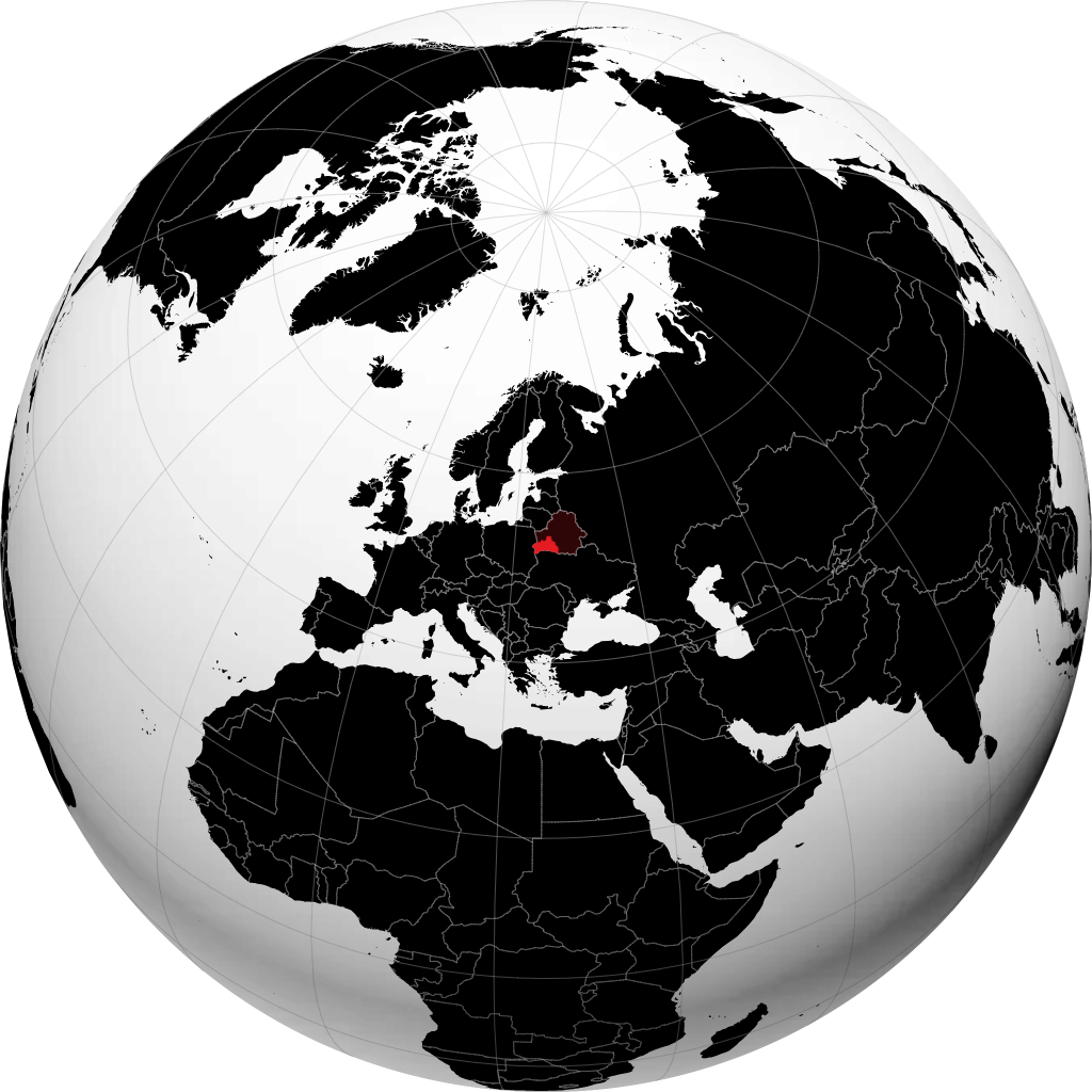 Region Brest auf dem Globus