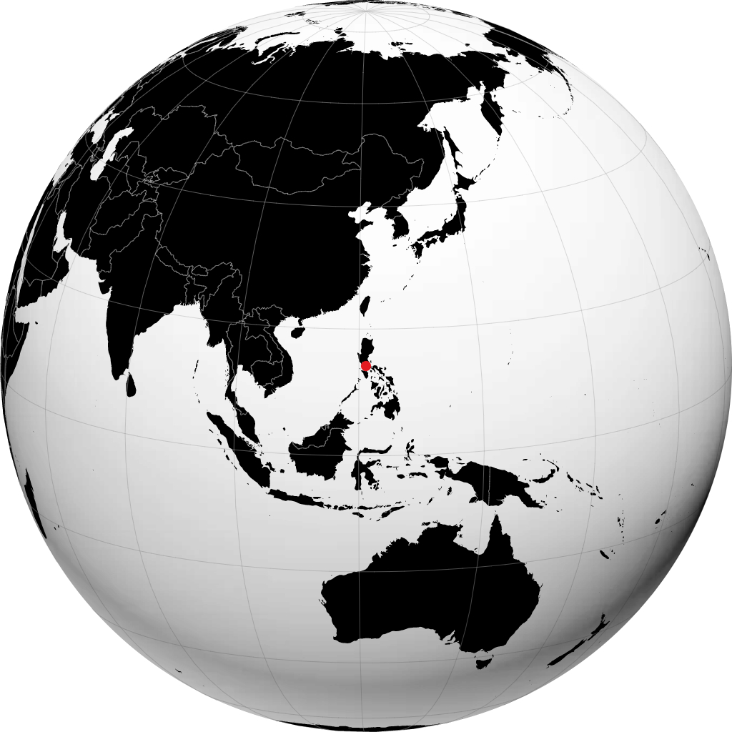 Calamba auf dem Globus