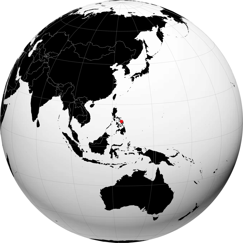 Calbayog auf dem Globus