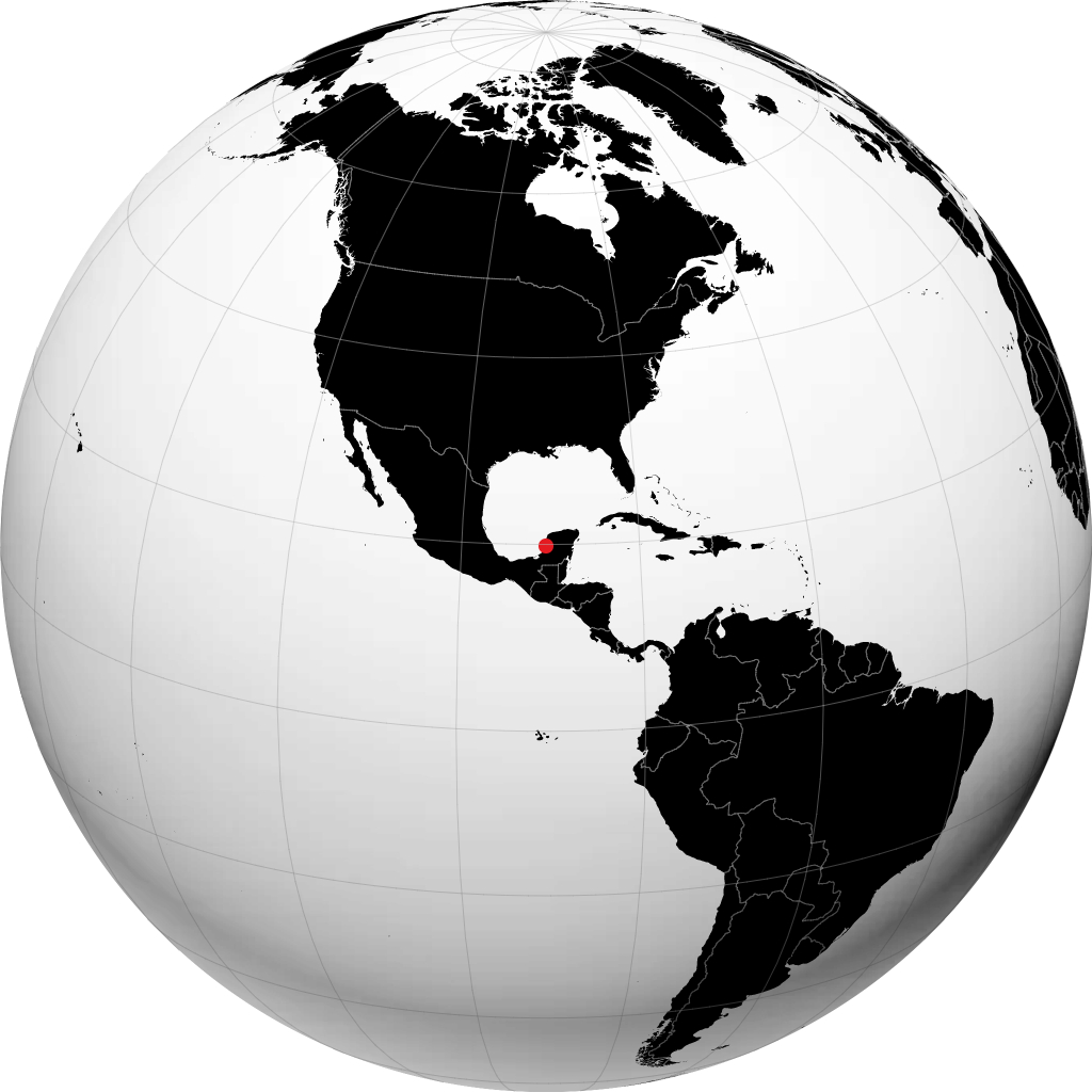 Campeche auf dem Globus