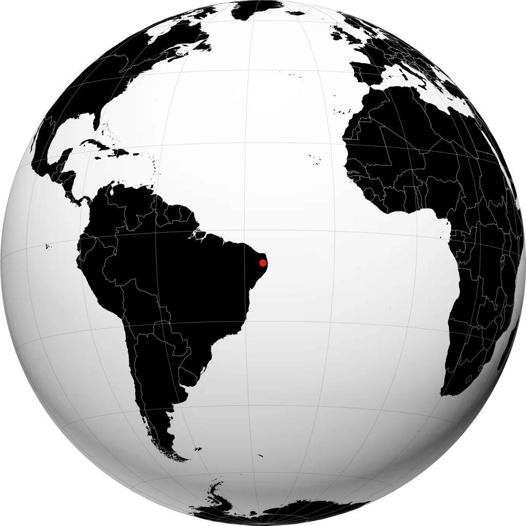 Campina Grande auf dem Globus