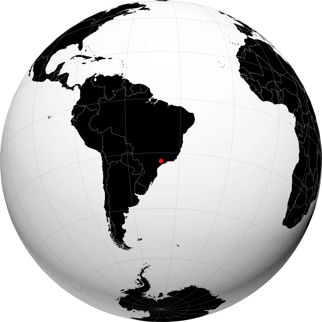 Campinas auf dem Globus
