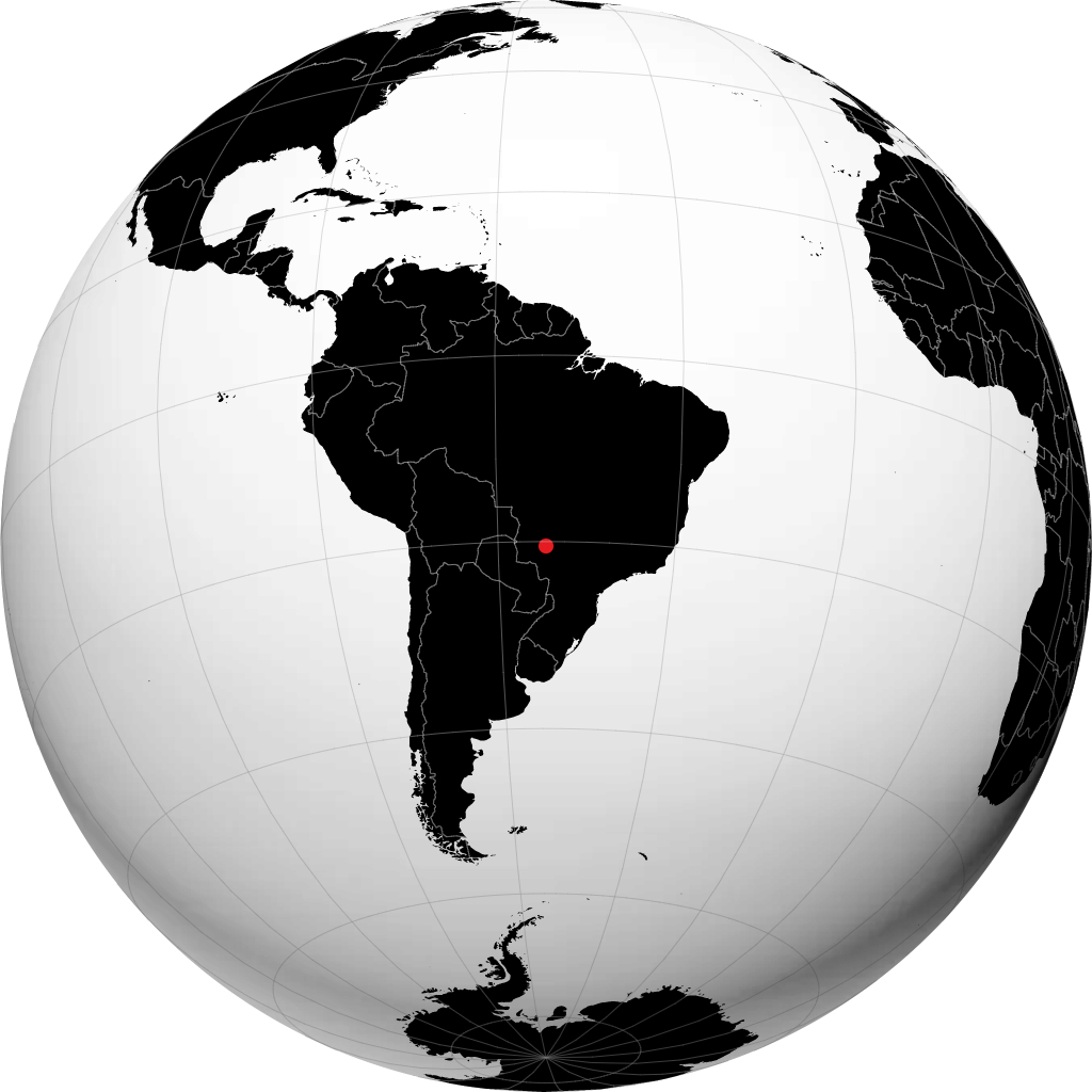 Campo Grande auf dem Globus