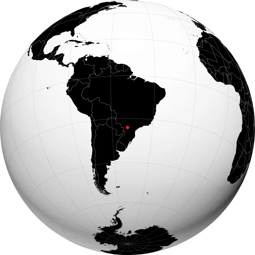 Campo Mourao auf dem Globus