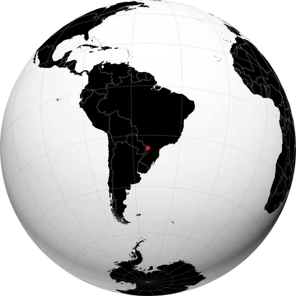 Cascavel auf dem Globus