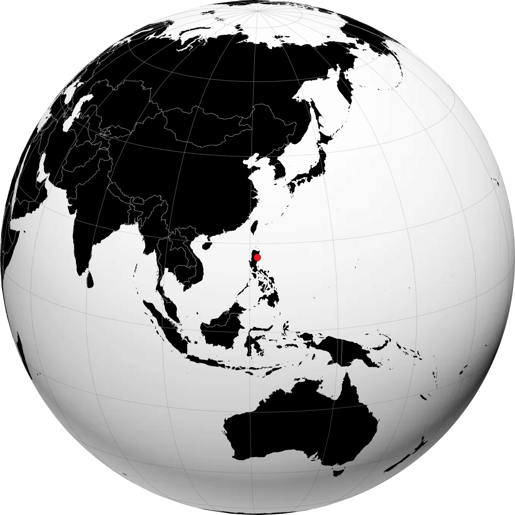 Cauayan auf dem Globus