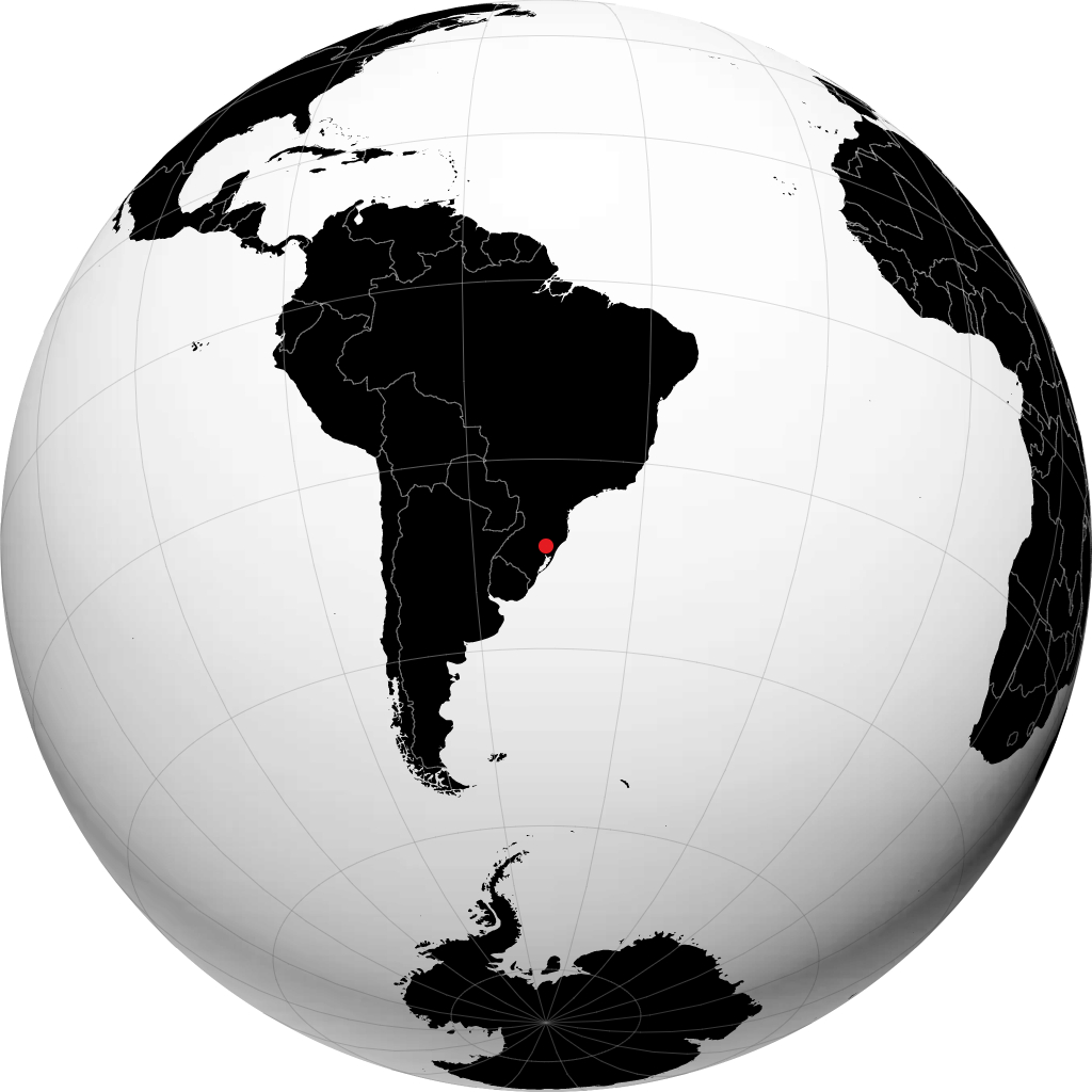 Caxias do Sul auf dem Globus