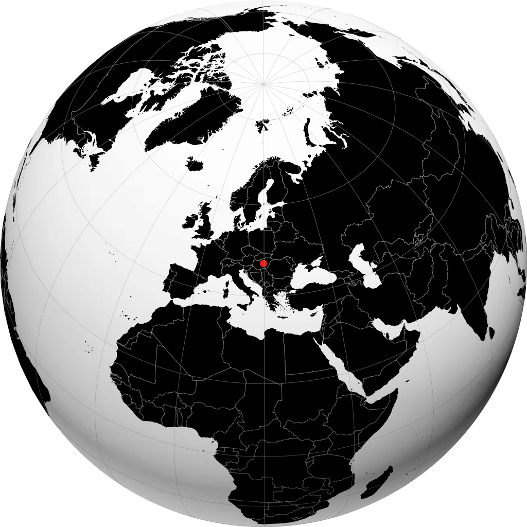 Cegled auf dem Globus