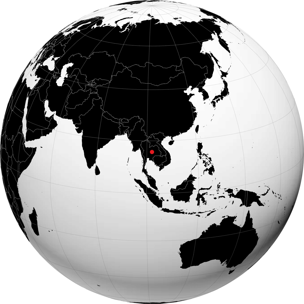 Chaiyaphum auf dem Globus