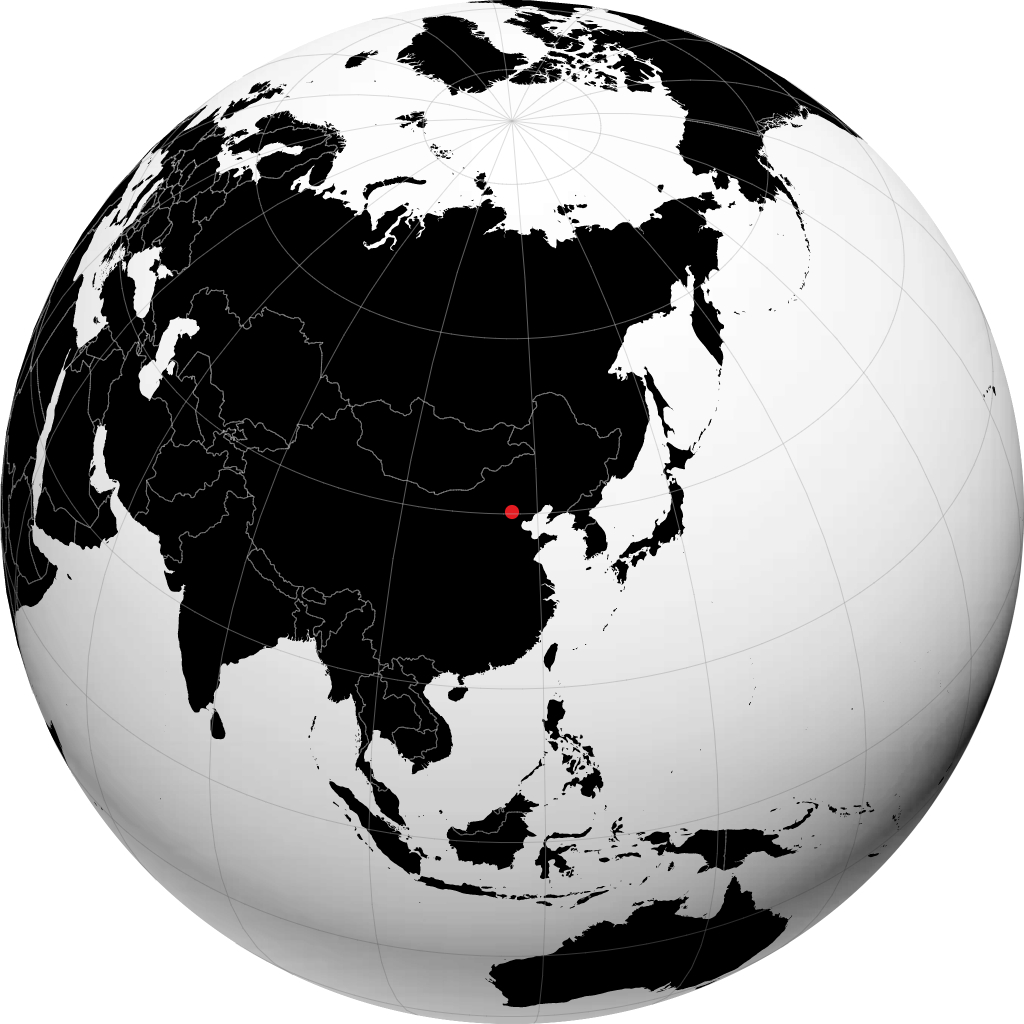 Changping auf dem Globus