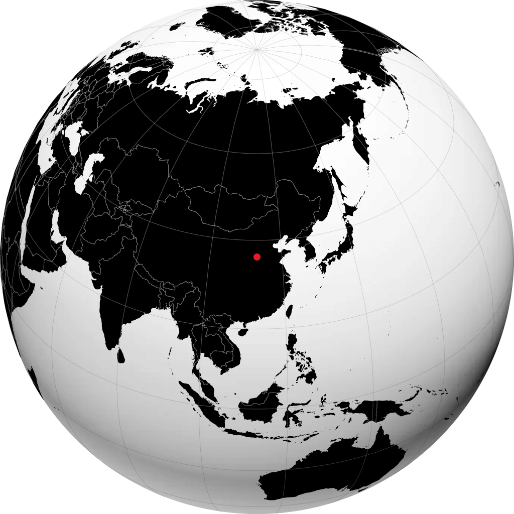 Changzhi auf dem Globus
