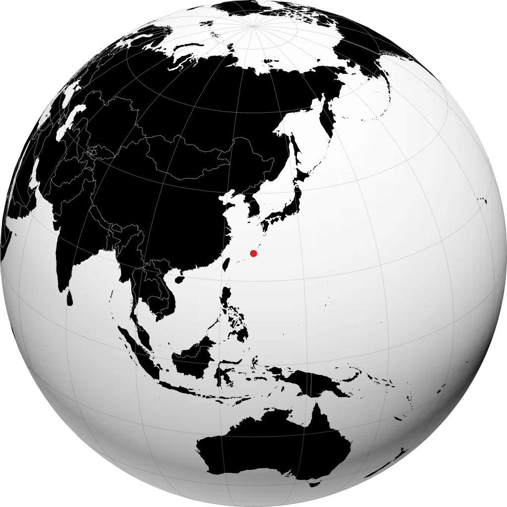 Chatan auf dem Globus