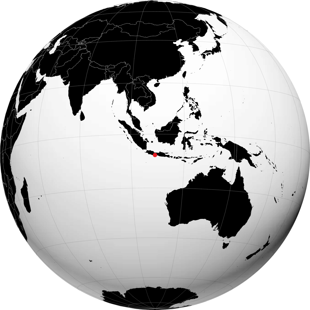 Cilacap auf dem Globus