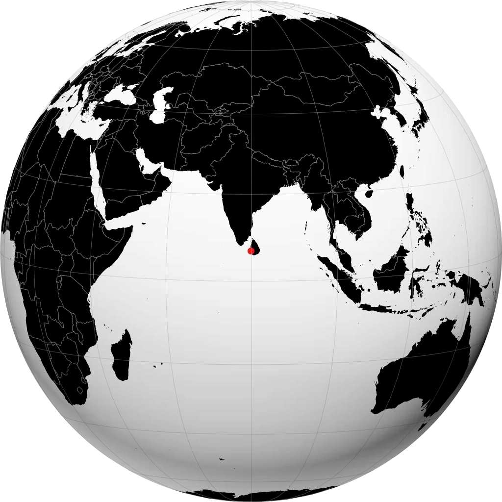 Colombo auf dem Globus