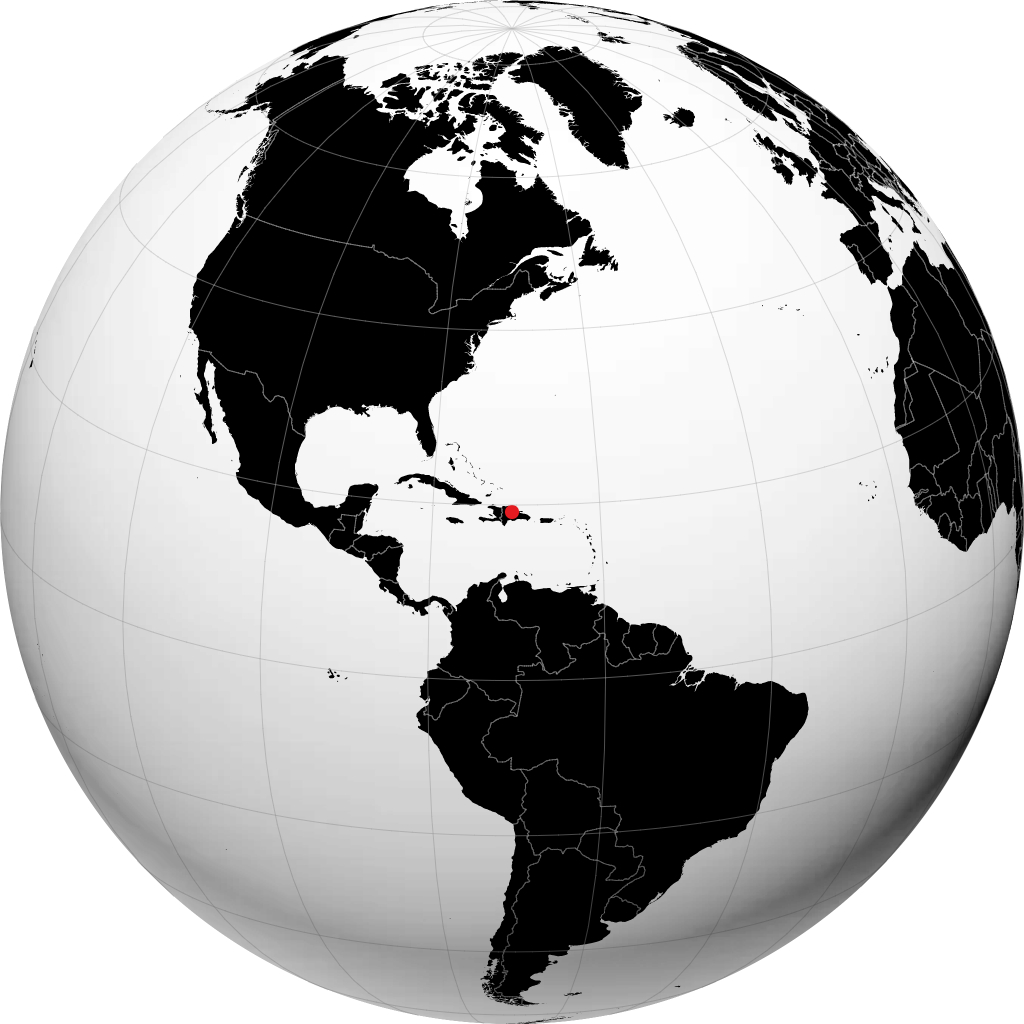 Concepción de la Vega auf dem Globus