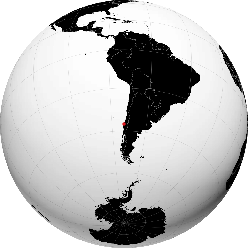 Concepción auf dem Globus