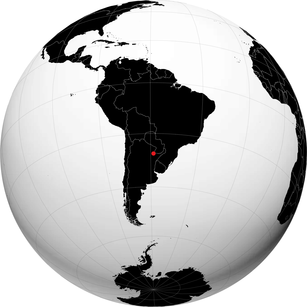 Corrientes auf dem Globus