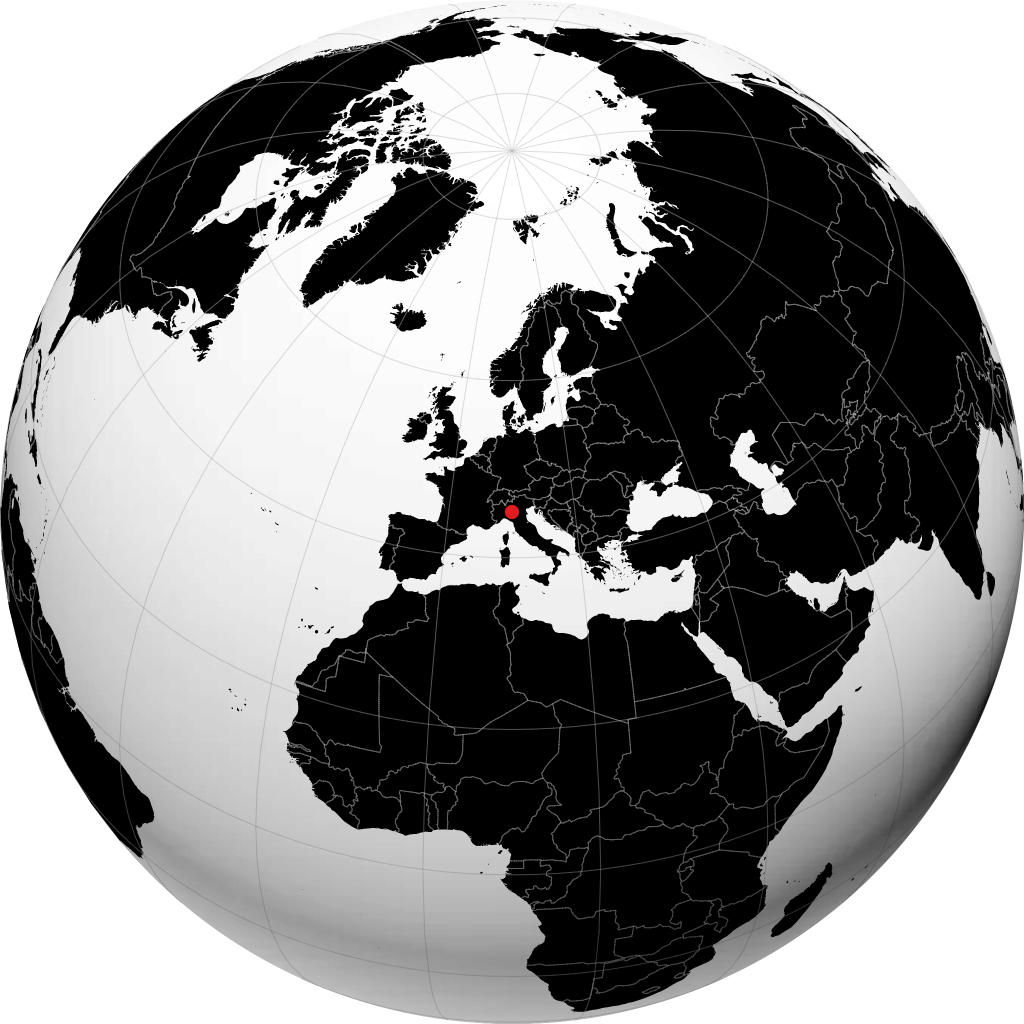 Cremona auf dem Globus