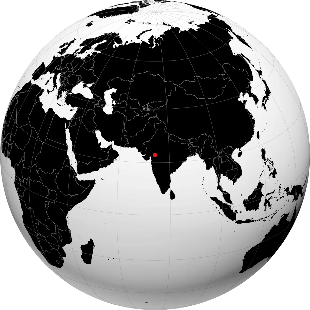 Dahod auf dem Globus