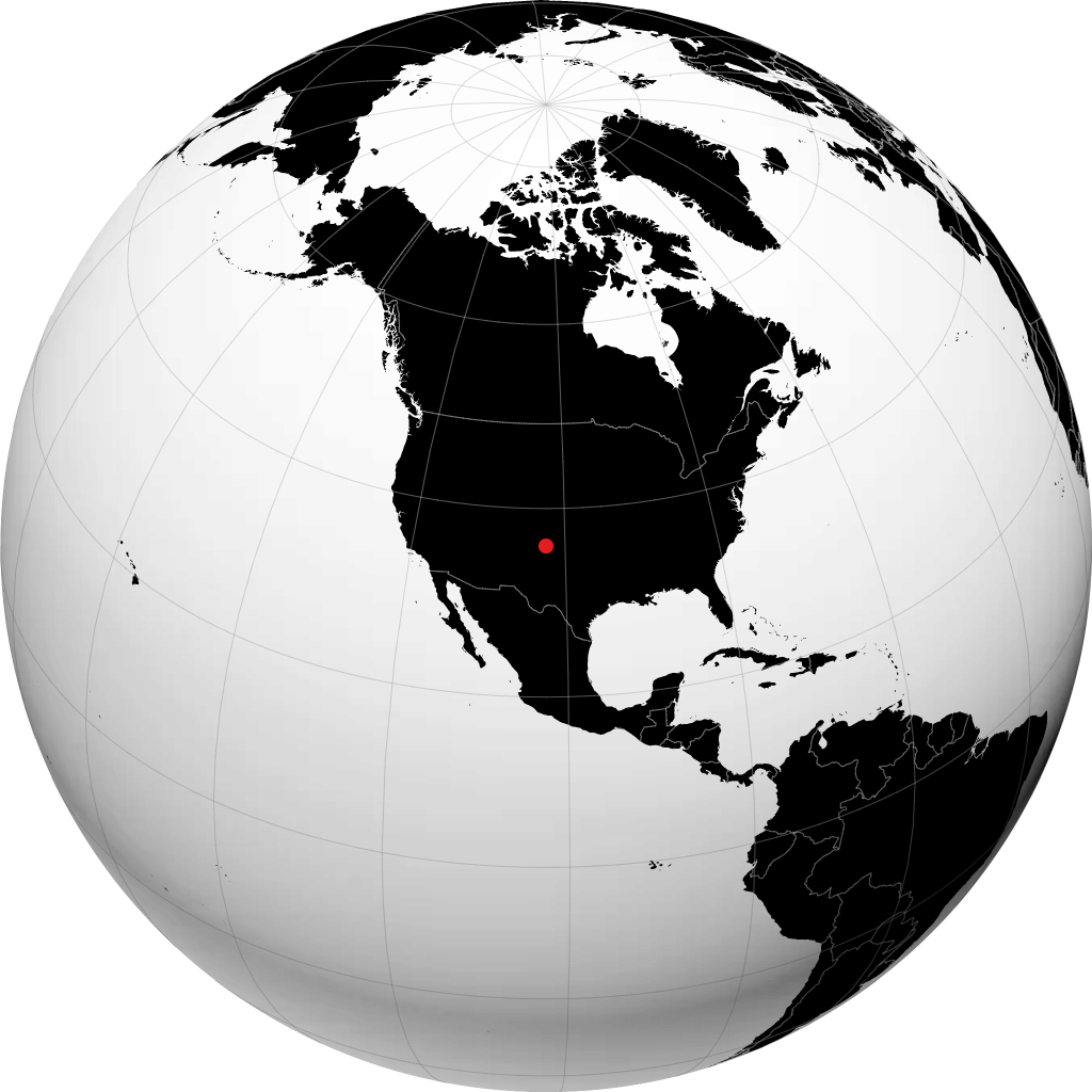 Dalhart auf dem Globus