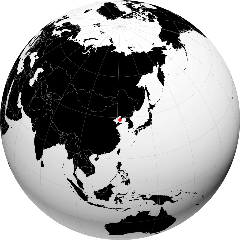 Dalian auf dem Globus