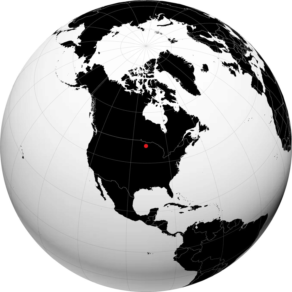 Duluth auf dem Globus