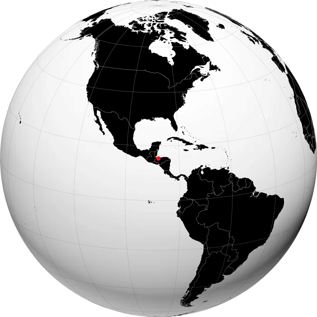 El Progreso auf dem Globus