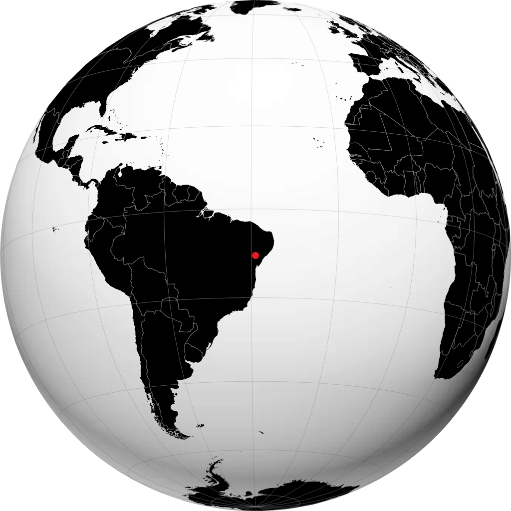 Euclides da Cunha auf dem Globus
