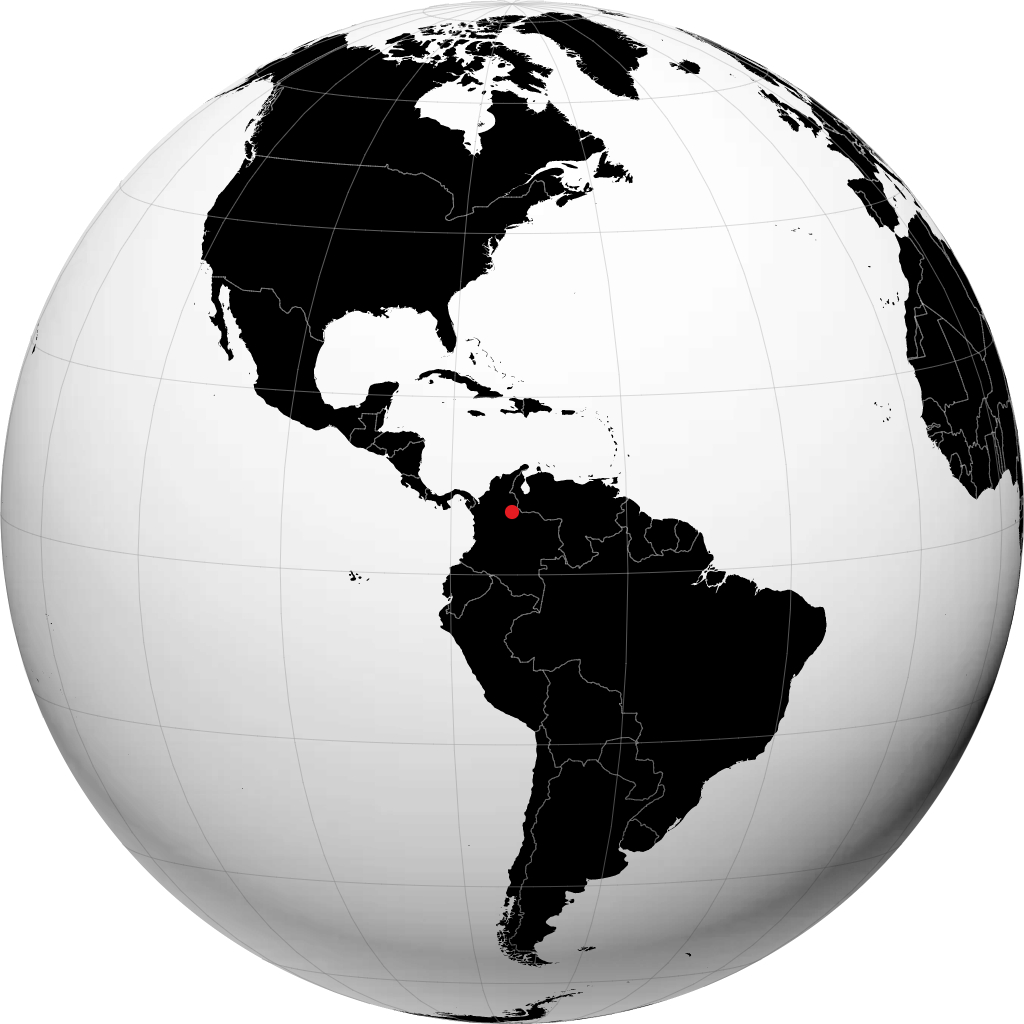 Floridablanca auf dem Globus
