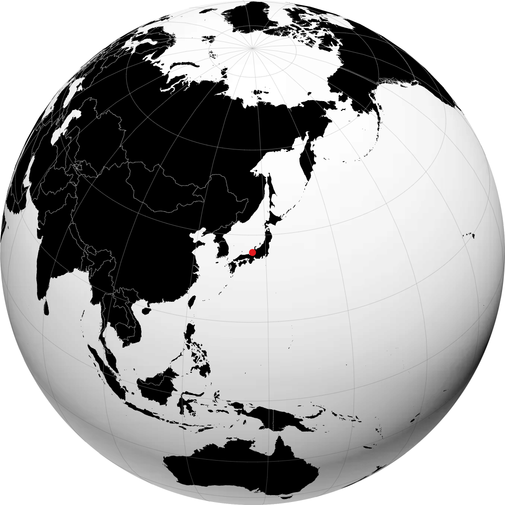 Fukui auf dem Globus