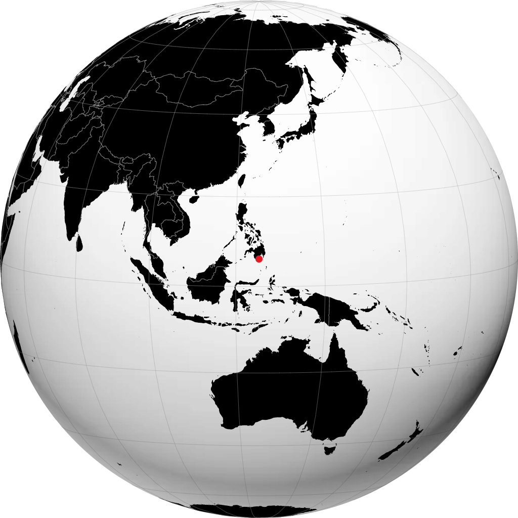 General Santos auf dem Globus