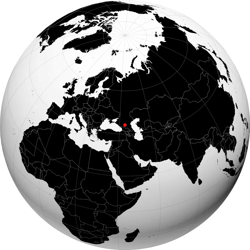 Georgiyevsk auf dem Globus