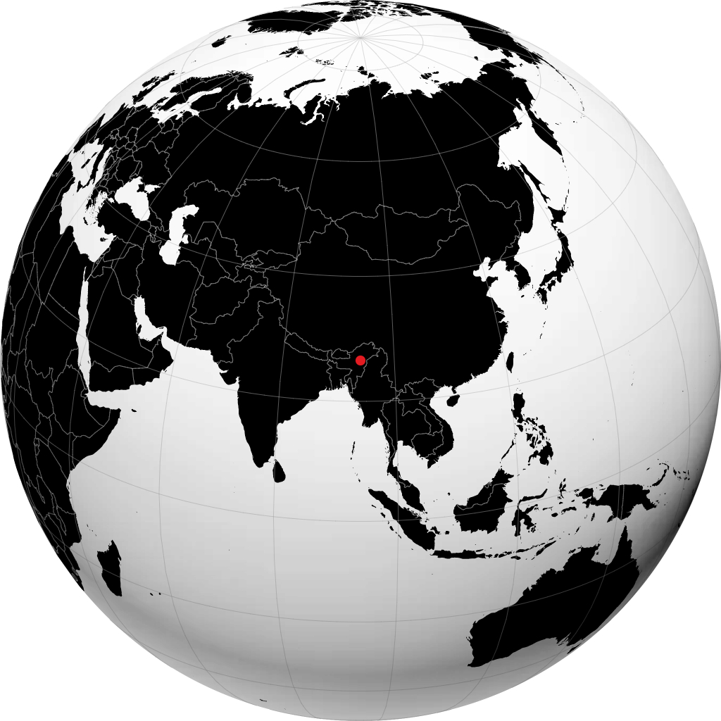 Golaghat auf dem Globus