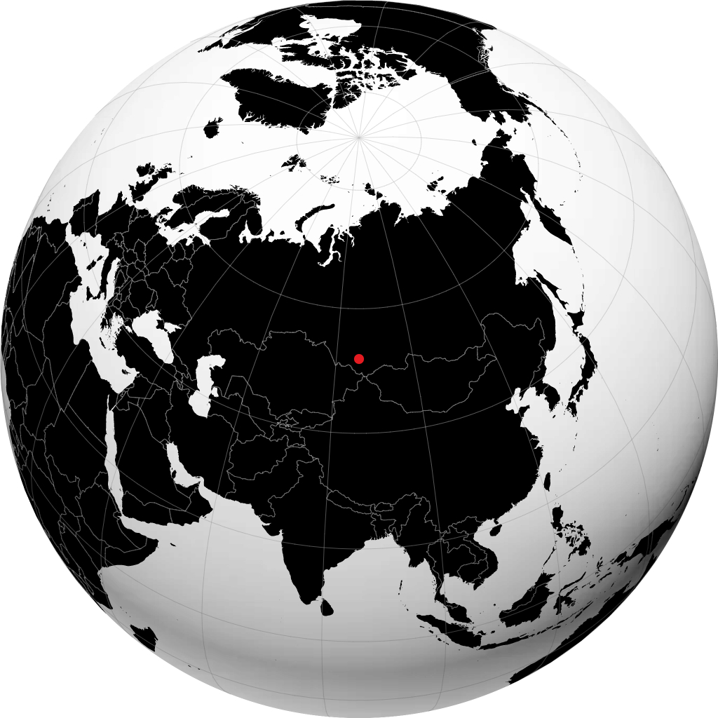Gorno-Altaysk auf dem Globus