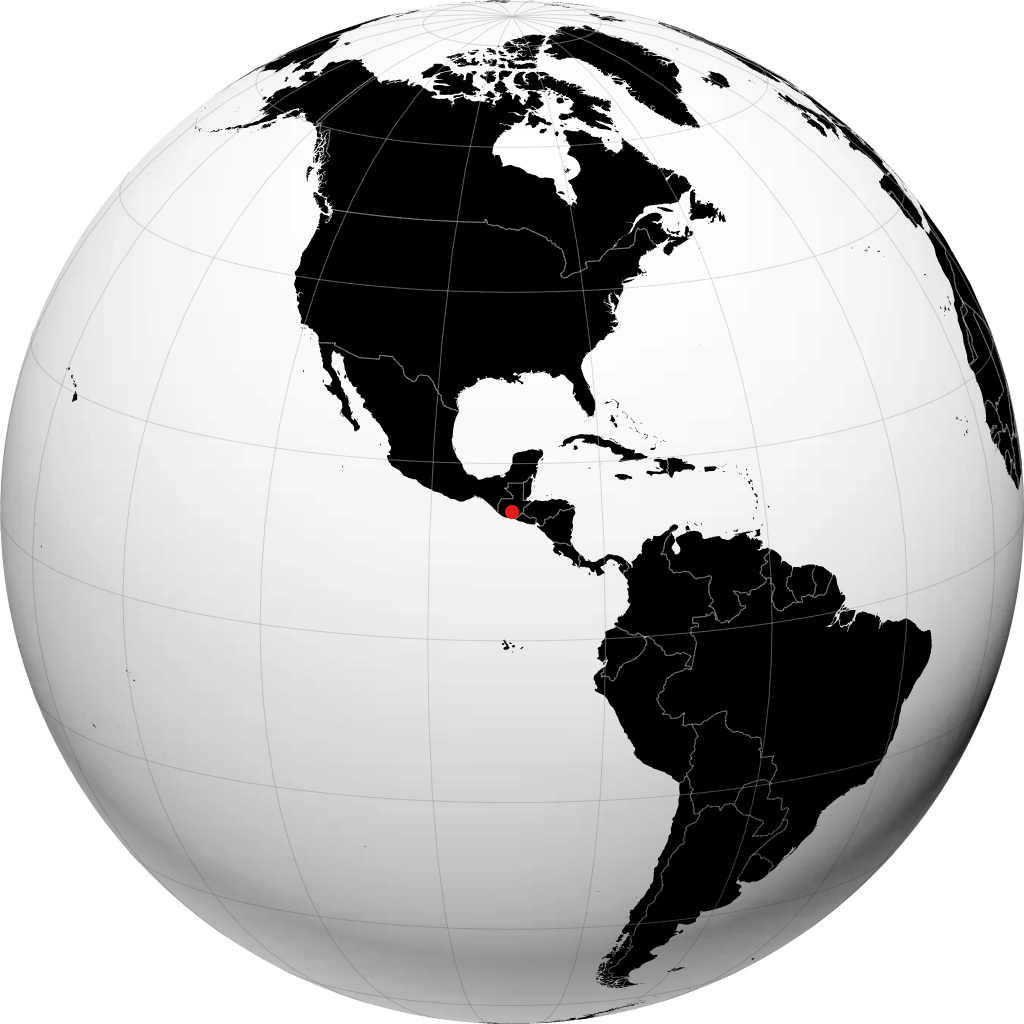Guatemala-Stadt auf dem Globus