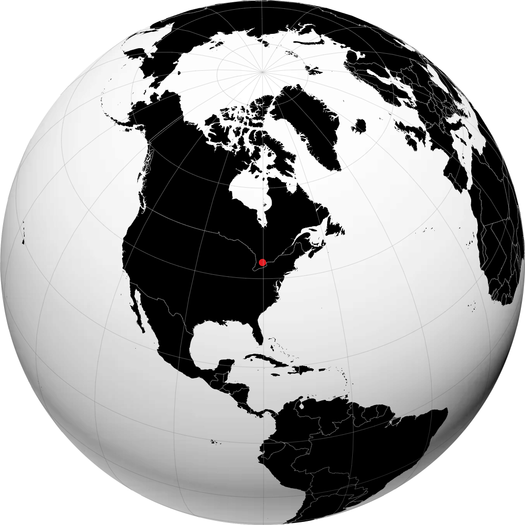Guelph auf dem Globus