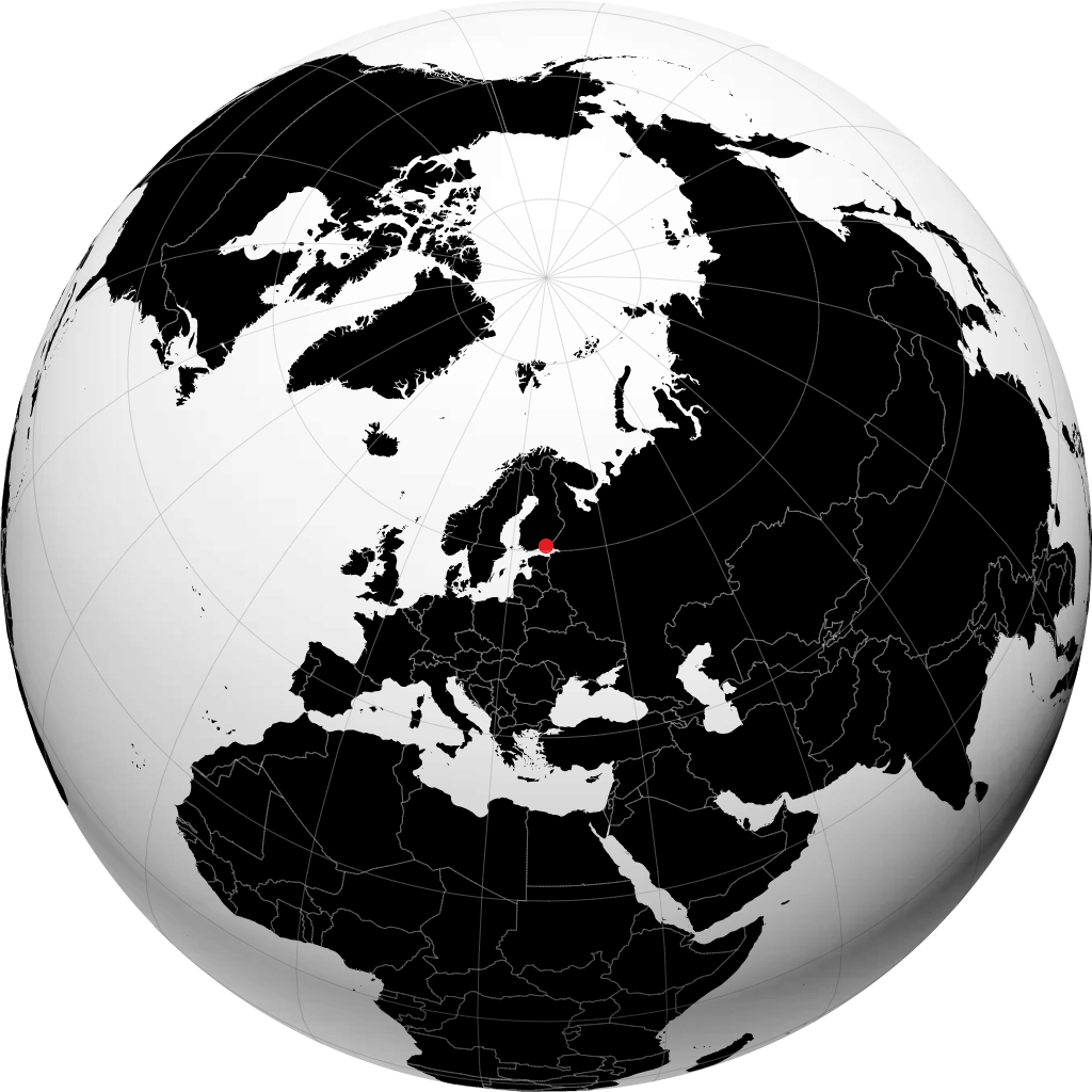 Hamina auf dem Globus