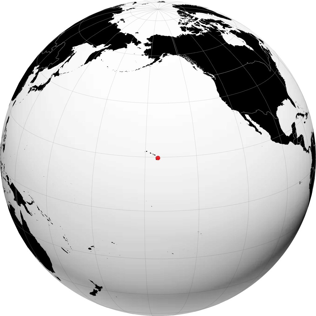 Hilo auf dem Globus