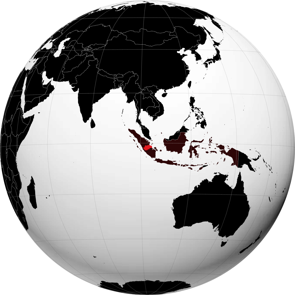 Provinz Jambi auf dem Globus