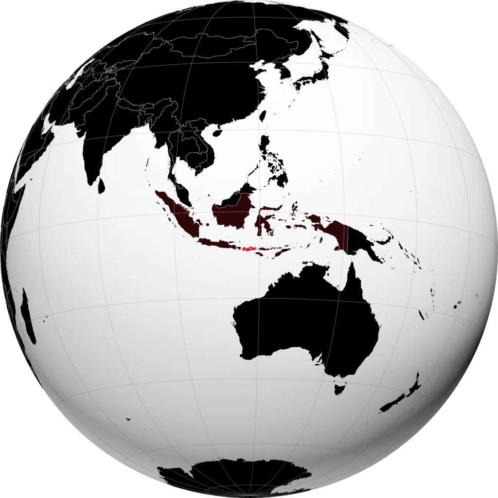 West-Nusa Tenggara auf dem Globus
