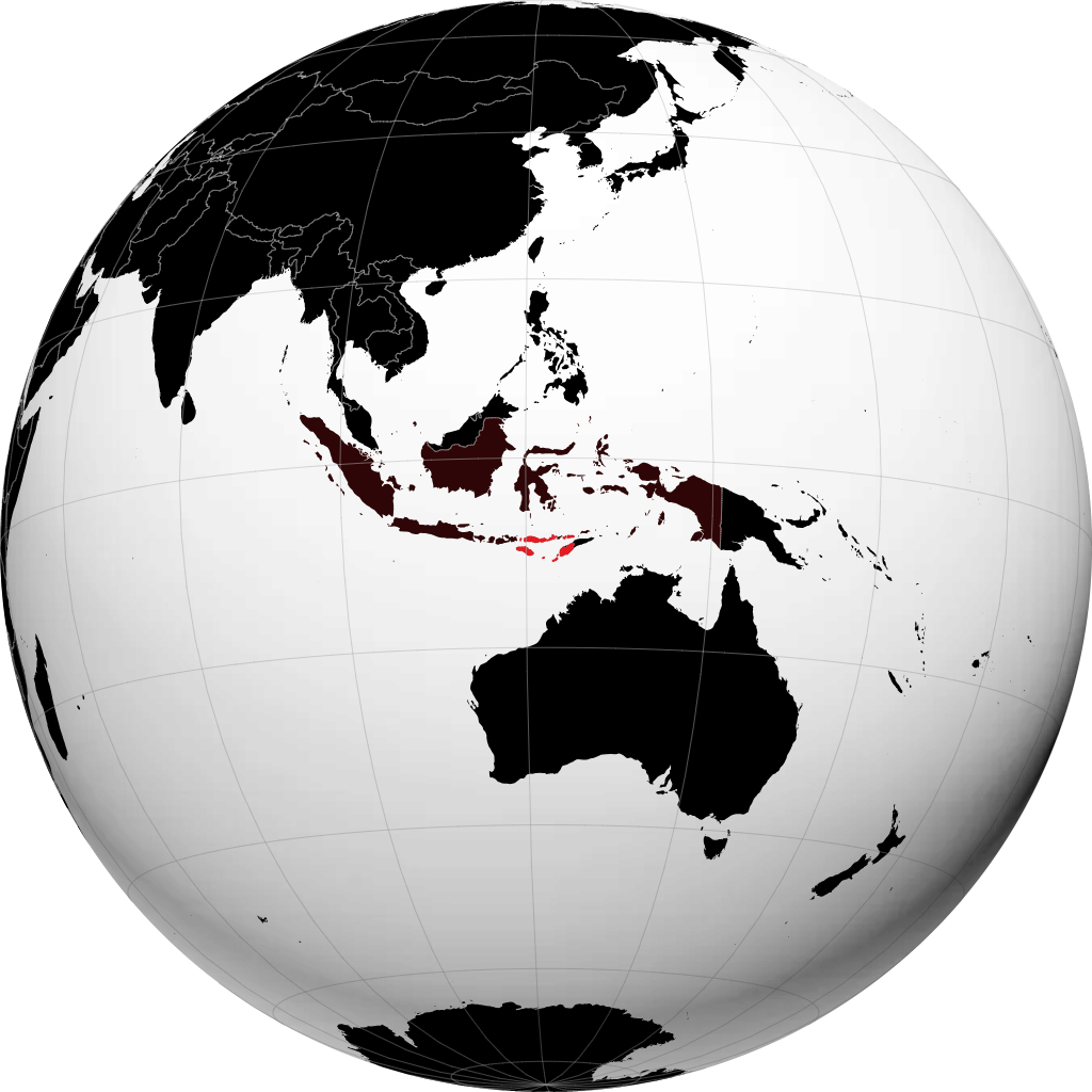 Provinz Ost-Nusa Tenggara auf dem Globus