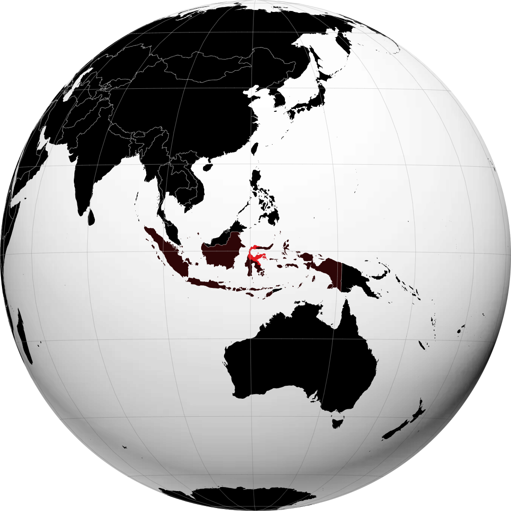 Zentralsulawesi auf dem Globus