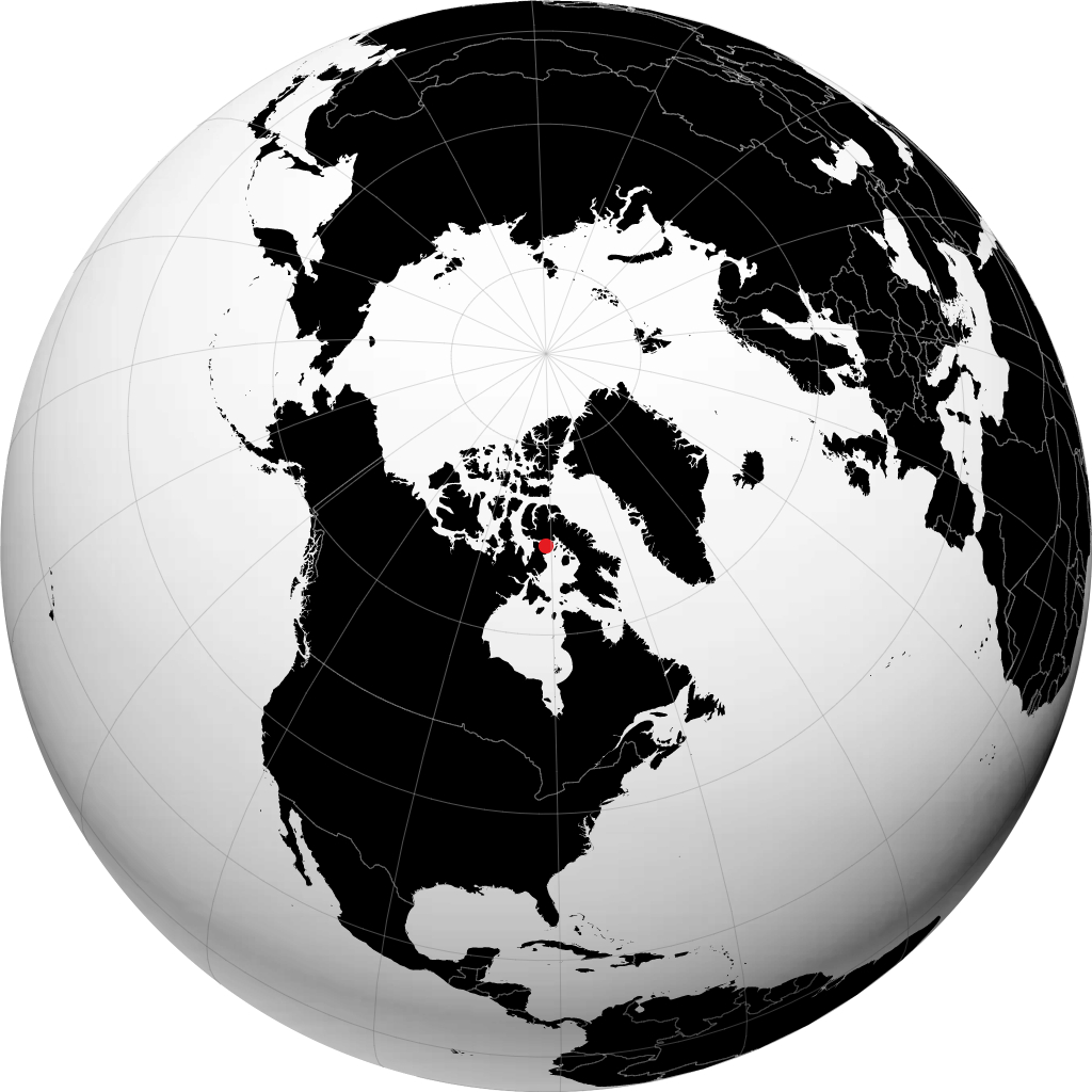 Igloolik auf dem Globus