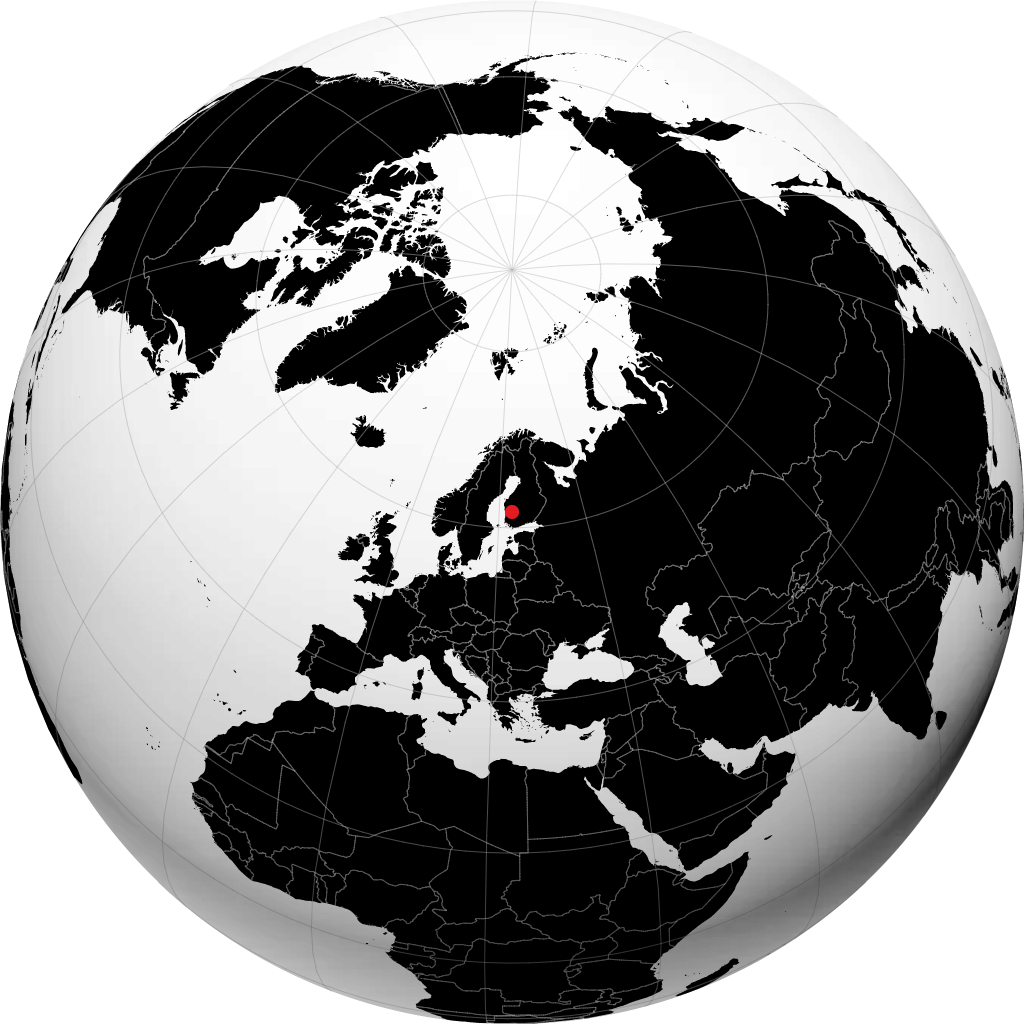 Ikaalinen auf dem Globus