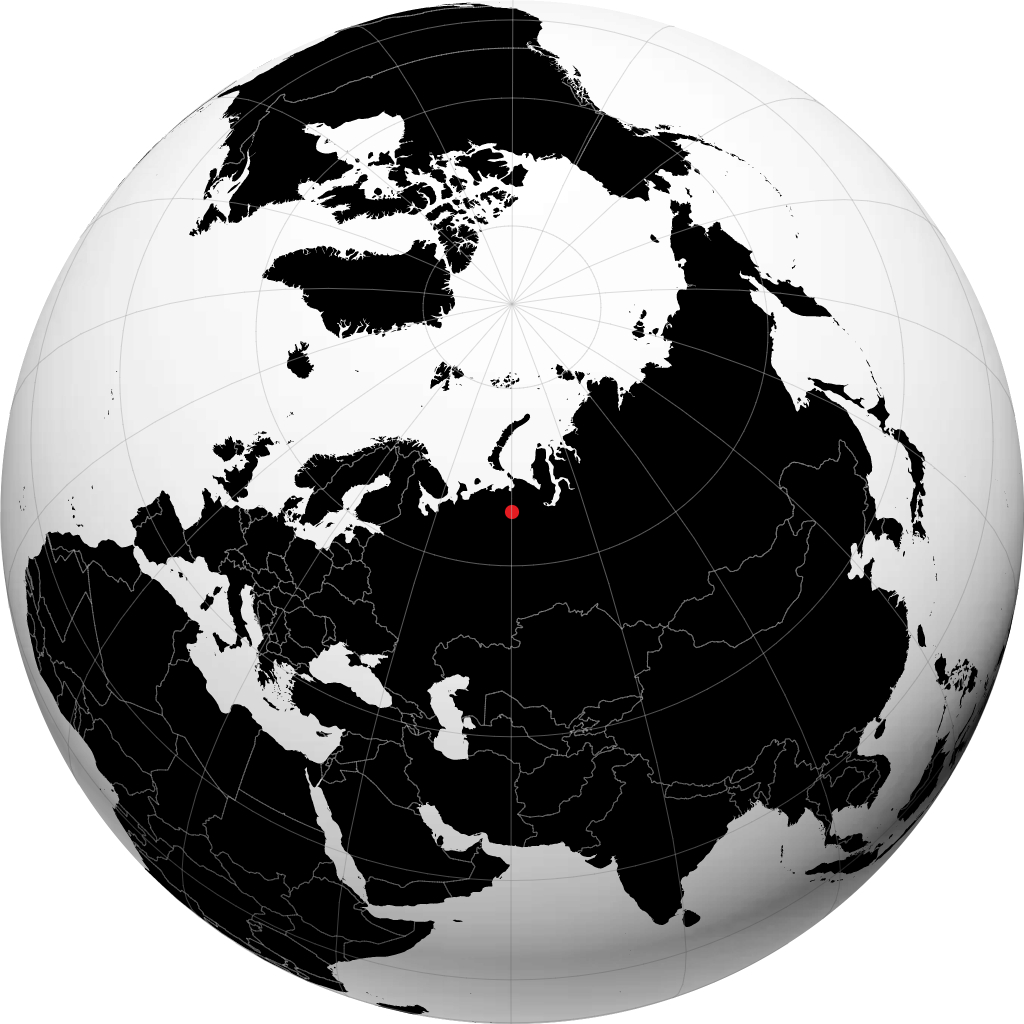 Inta auf dem Globus