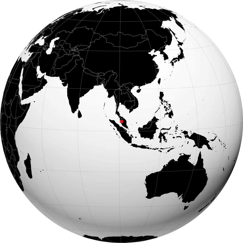 Ipoh auf dem Globus