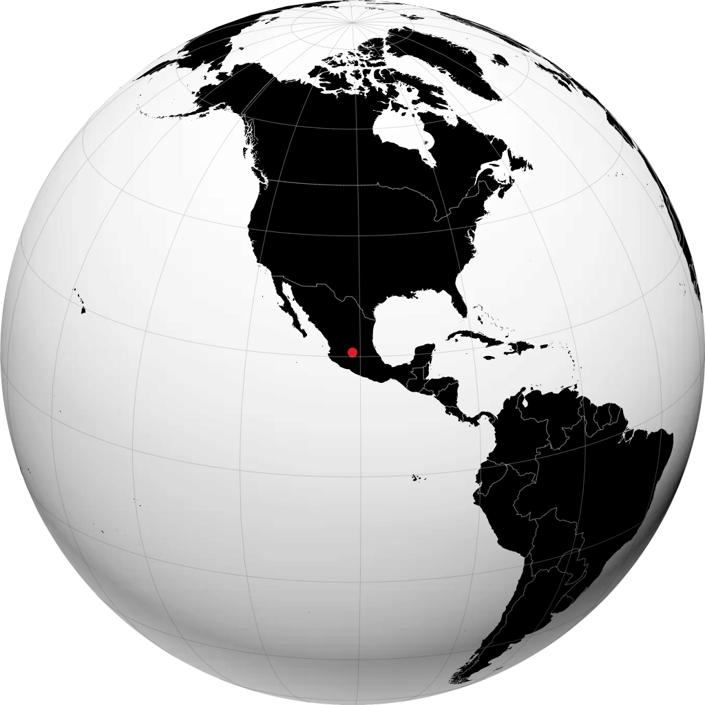Irapuato auf dem Globus
