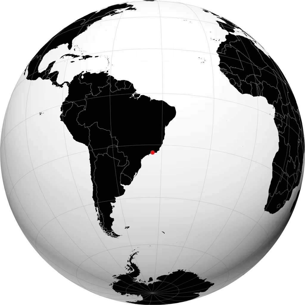 Itaguaí auf dem Globus