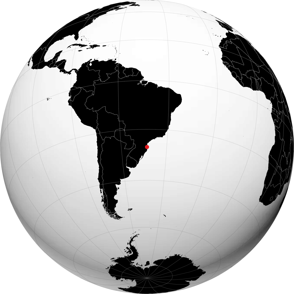 Itajaí auf dem Globus