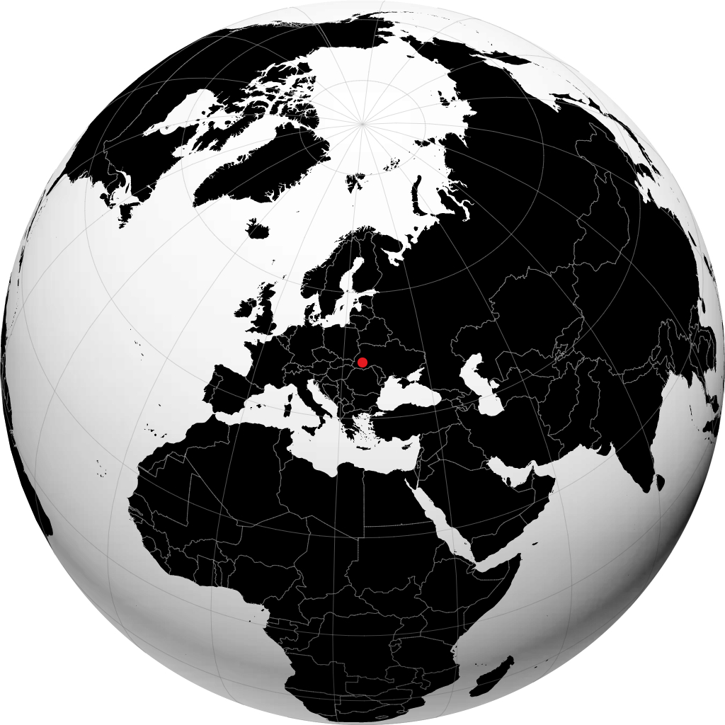 Iwano-Frankiwsk auf dem Globus